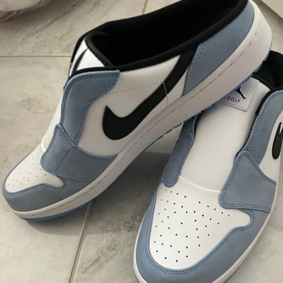 “Swing in Style: Air Jordan 1 Low G ‘UNC’”